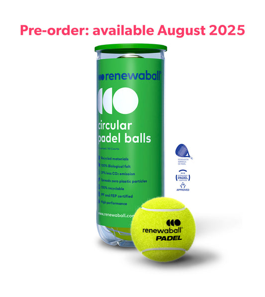 Renewaball | Padelbälle aus recyceltem Material